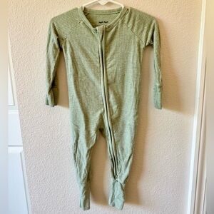 Little Sleepies Heather Sage Zippy 3-6 Month Size